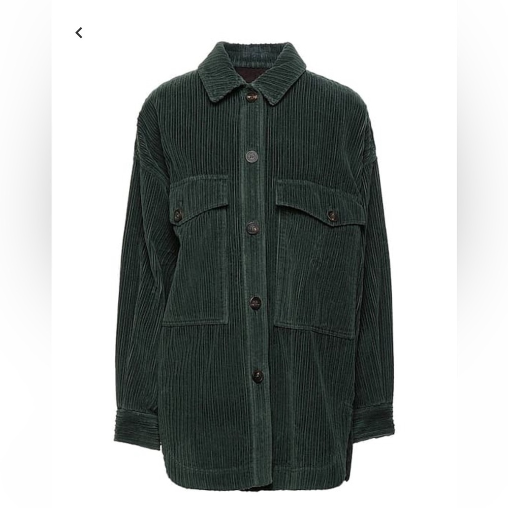 Ggdb green velvet cord Shacket - Picture 7 of 15